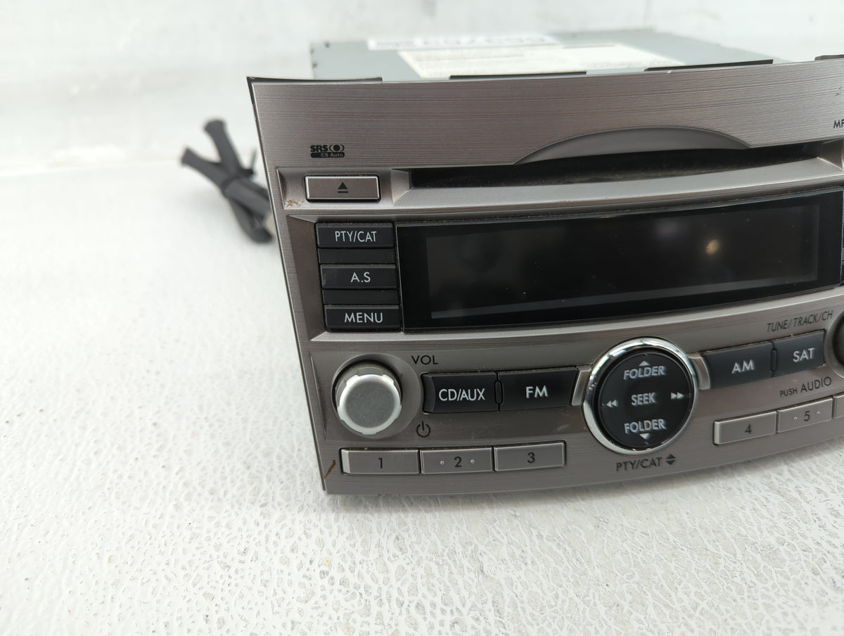 2010-2012 Subaru Legacy Am Fm Cd Player Radio Receiver 553753 - Oemusedautoparts1.com