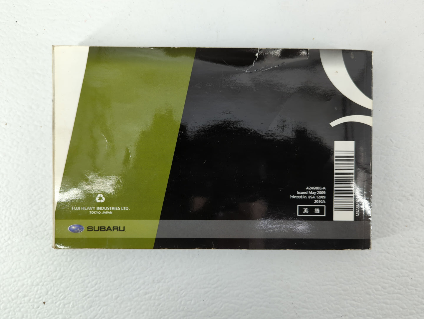 2010 Subaru Legacy Owners Manual Book Guide OEM Used Auto Parts - Oemusedautoparts1.com