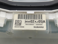 2010 Subaru Legacy Instrument Cluster Speedometer Gauges P/N:85002AJ05A Fits OEM Used Auto Parts - Oemusedautoparts1.com