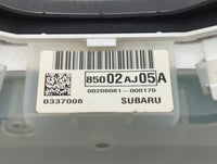 2010 Subaru Legacy Instrument Cluster Speedometer Gauges P/N:85002AJ05A Fits OEM Used Auto Parts - Oemusedautoparts1.com