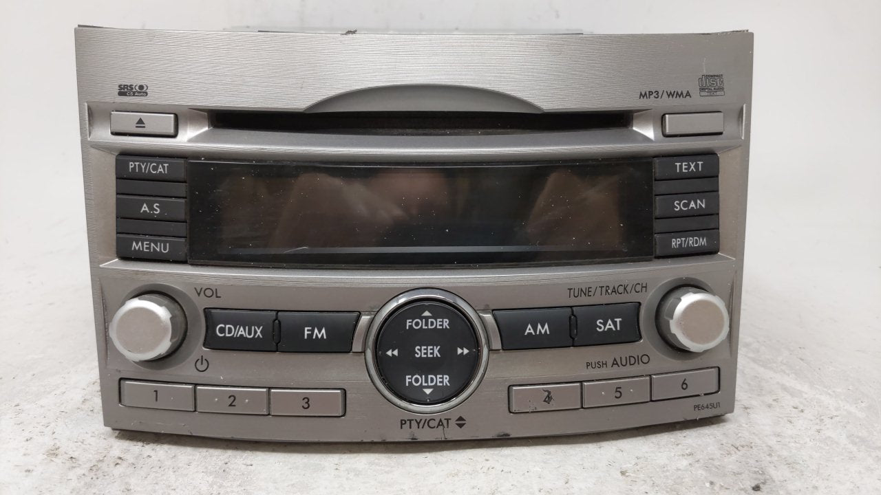 2010-2012 Subaru Legacy Am Fm Cd Player Radio Receiver - Oemusedautoparts1.com