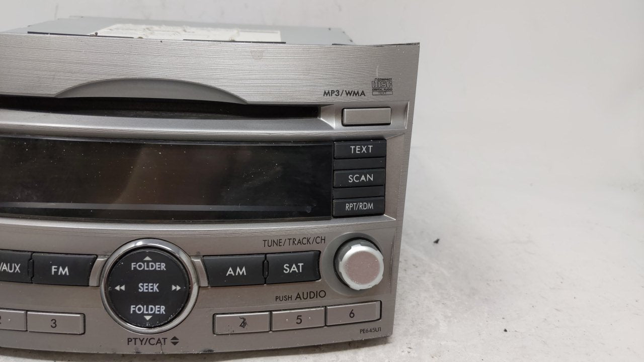 2010-2012 Subaru Legacy Am Fm Cd Player Radio Receiver - Oemusedautoparts1.com