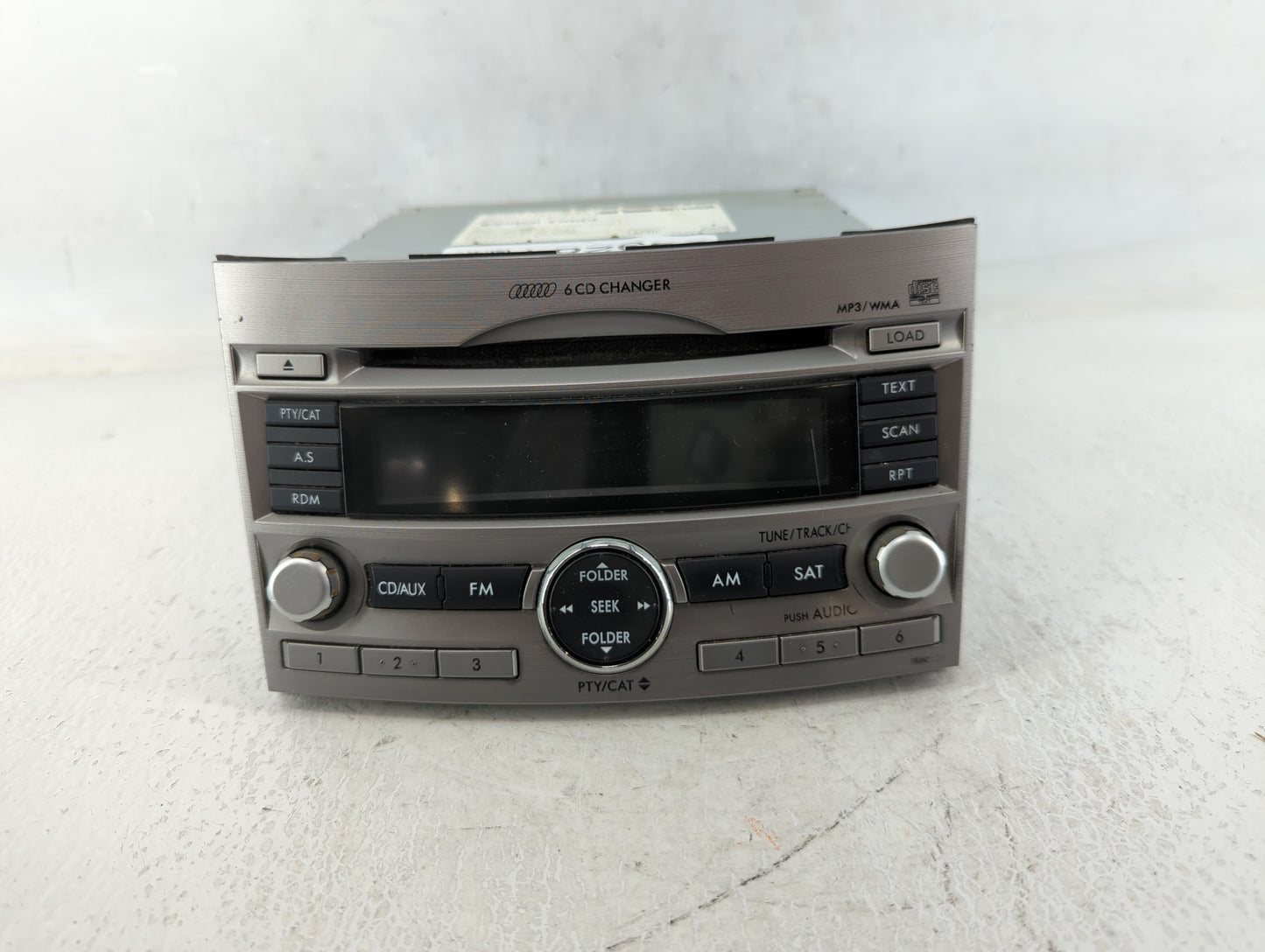 2010-2012 Subaru Legacy Radio AM FM Cd Player Receiver Replacement Fits Fits 2010 2011 2012 OEM Used Auto Parts - Oemusedaut
