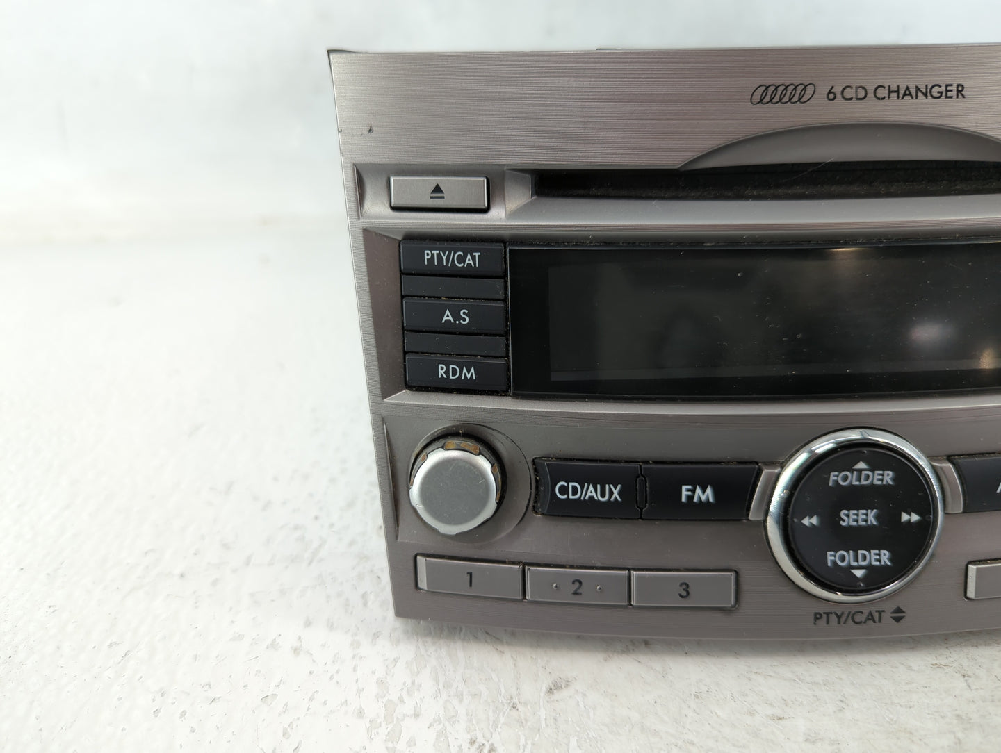 2010-2012 Subaru Legacy Radio AM FM Cd Player Receiver Replacement Fits Fits 2010 2011 2012 OEM Used Auto Parts - Oemusedaut
