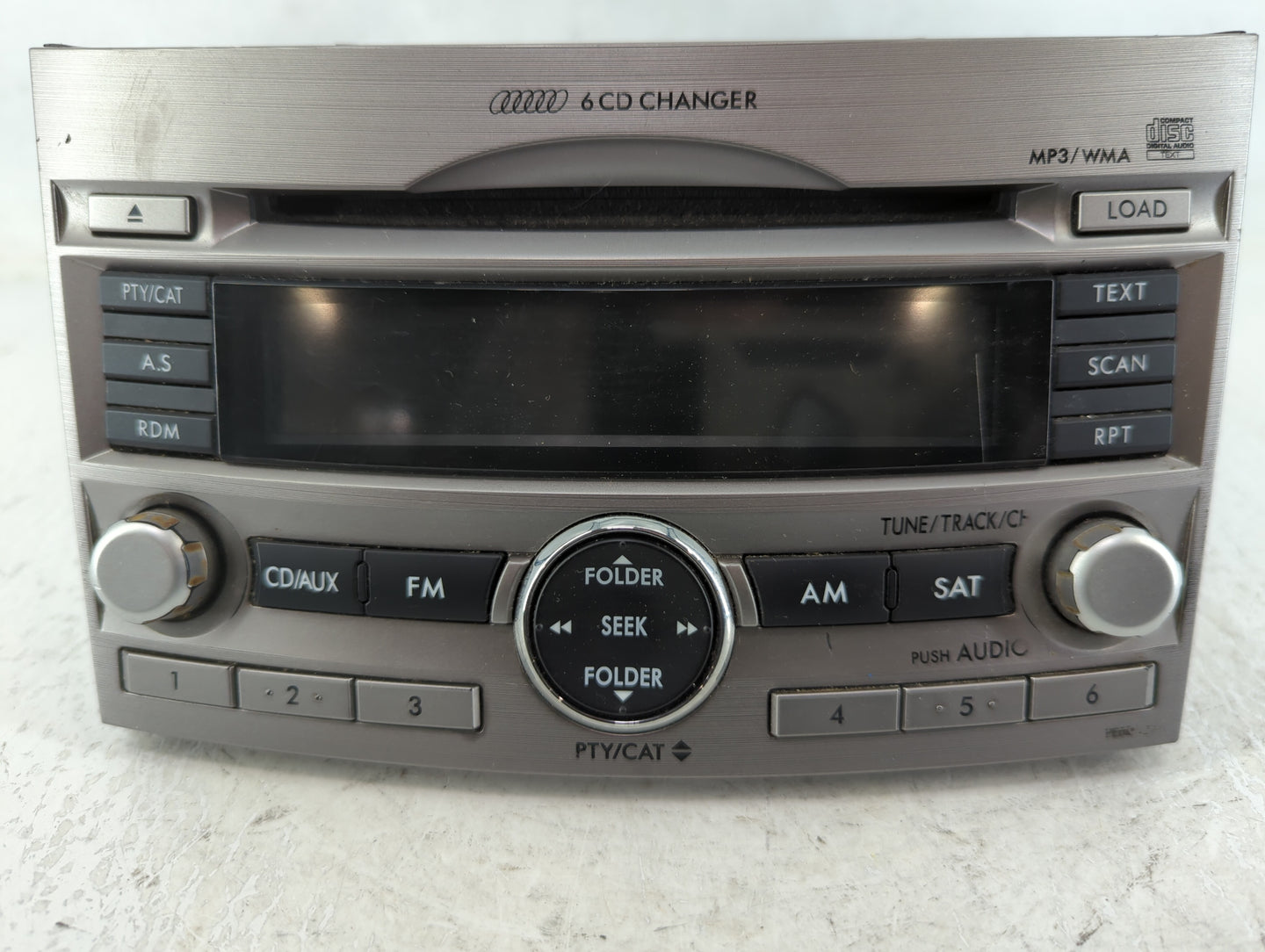 2010-2012 Subaru Legacy Radio AM FM Cd Player Receiver Replacement Fits Fits 2010 2011 2012 OEM Used Auto Parts - Oemusedaut