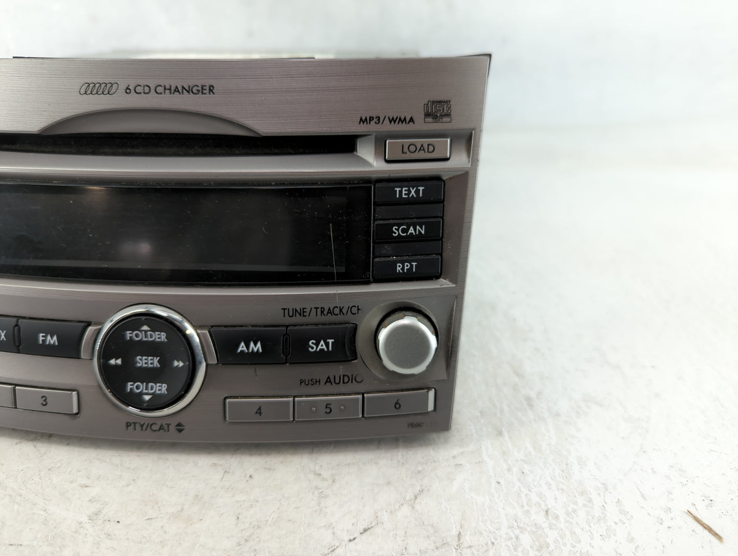 2010-2012 Subaru Legacy Radio AM FM Cd Player Receiver Replacement Fits Fits 2010 2011 2012 OEM Used Auto Parts - Oemusedaut