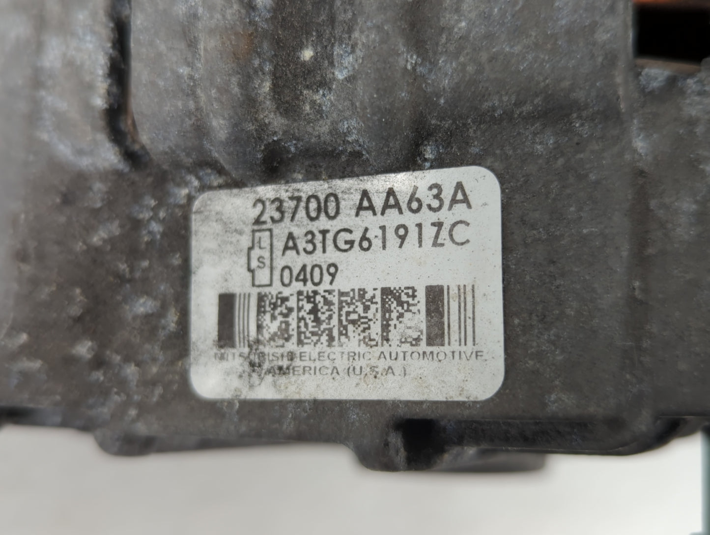 2010-2012 Subaru Legacy Alternator Replacement Generator Charging Assembly Engine OEM P/N:23700 AA63A Fits Fits 2010 2011 20
