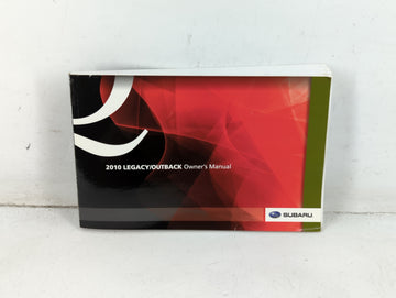 2010 Subaru Legacy Owners Manual Book Guide P/N:A2460BE-A OEM Used Auto Parts - Oemusedautoparts1.com