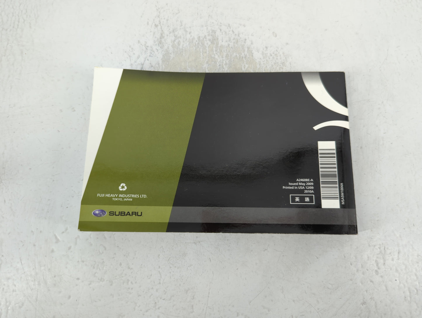 2010 Subaru Legacy Owners Manual Book Guide P/N:A2460BE-A OEM Used Auto Parts - Oemusedautoparts1.com