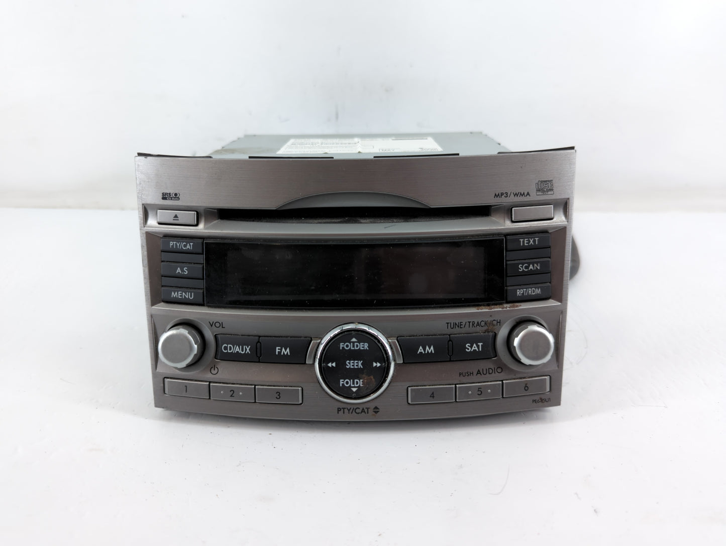 2010-2012 Subaru Legacy Radio AM FM Cd Player Receiver Replacement P/N:86201AJ64A Fits Fits 2010 2011 2012 OEM Used Auto Par