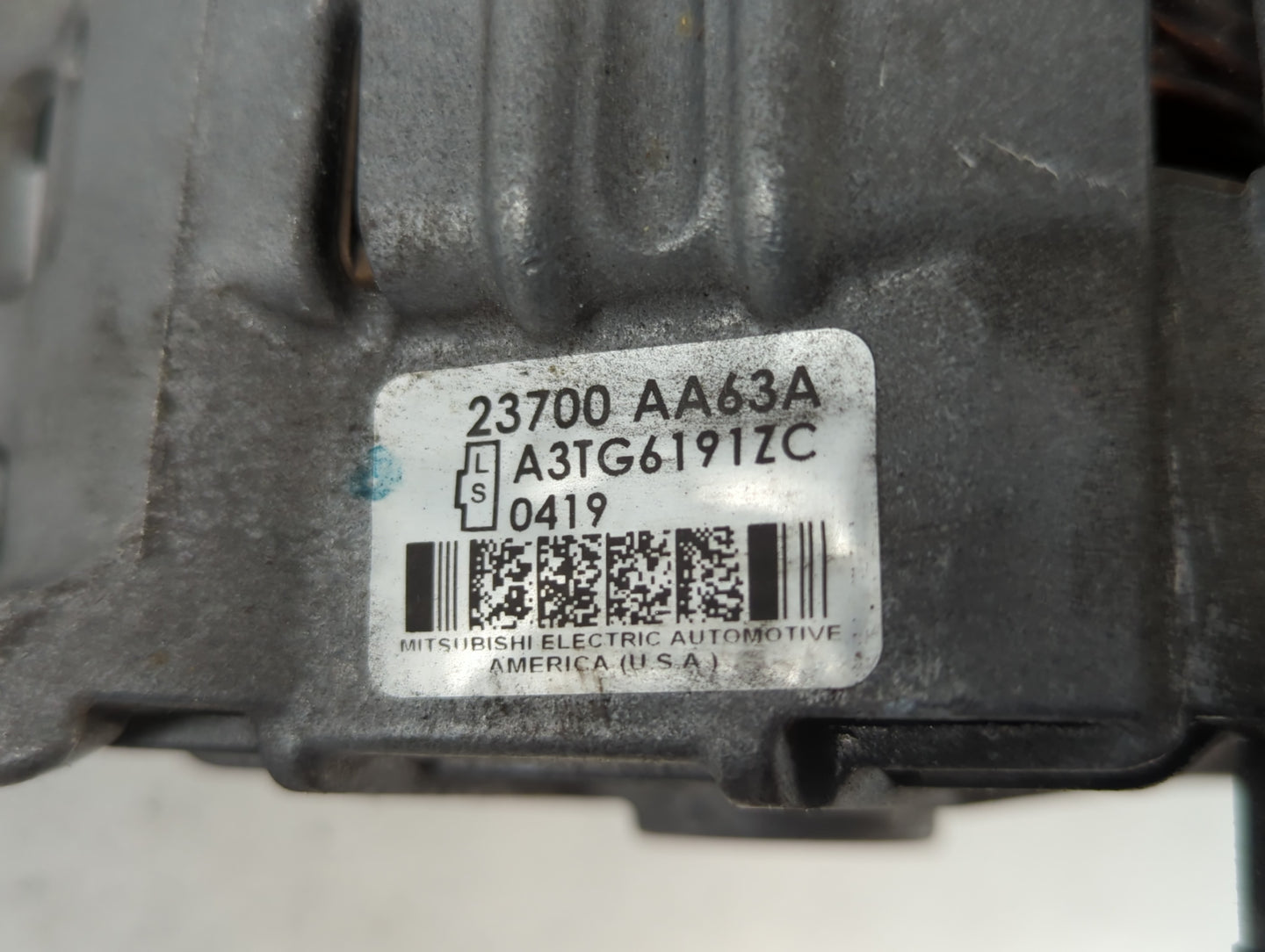 2010-2012 Subaru Legacy Alternator Replacement Generator Charging Assembly Engine OEM P/N:A3TG6191ZC 23700 AA63A Fits OEM Us