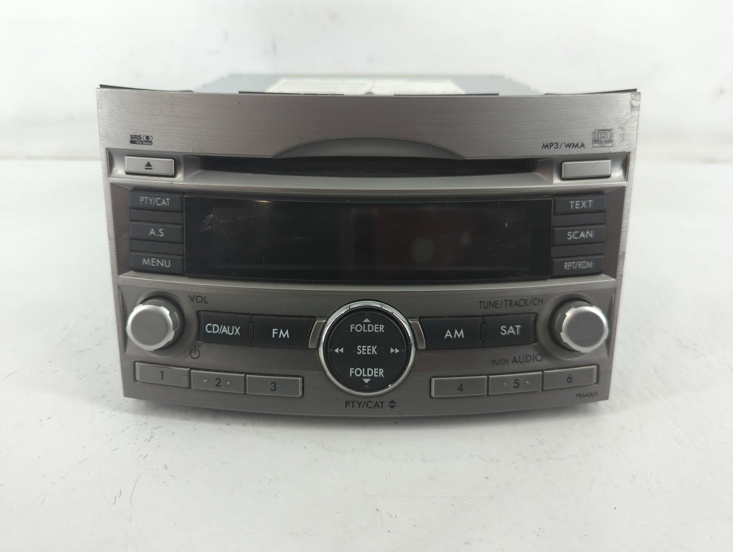 2010-2012 Subaru Legacy Radio AM FM Cd Player Receiver Replacement P/N:86201AJ64A Fits Fits 2010 2011 2012 OEM Used Auto Par