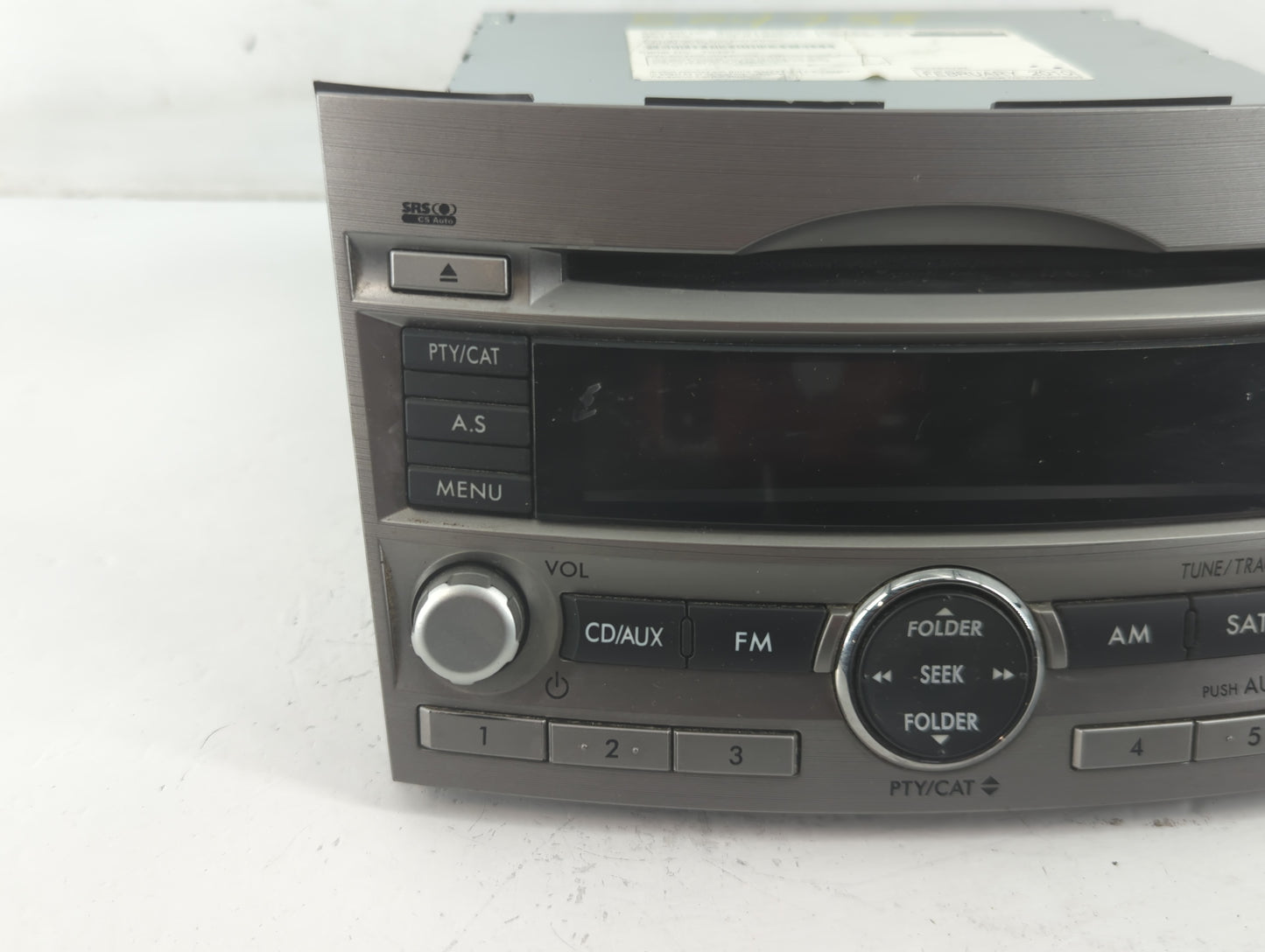 2010-2012 Subaru Legacy Radio AM FM Cd Player Receiver Replacement P/N:86201AJ64A Fits Fits 2010 2011 2012 OEM Used Auto Par