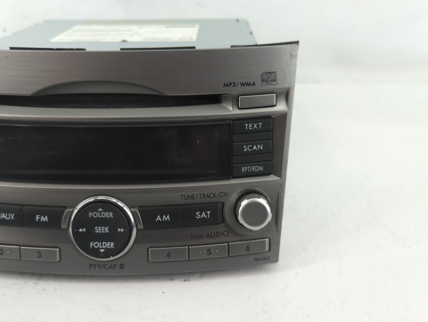 2010-2012 Subaru Legacy Radio AM FM Cd Player Receiver Replacement P/N:86201AJ64A Fits Fits 2010 2011 2012 OEM Used Auto Par