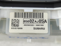 2010 Subaru Legacy Instrument Cluster Speedometer Gauges P/N:85002AJ05A Fits OEM Used Auto Parts - Oemusedautoparts1.com