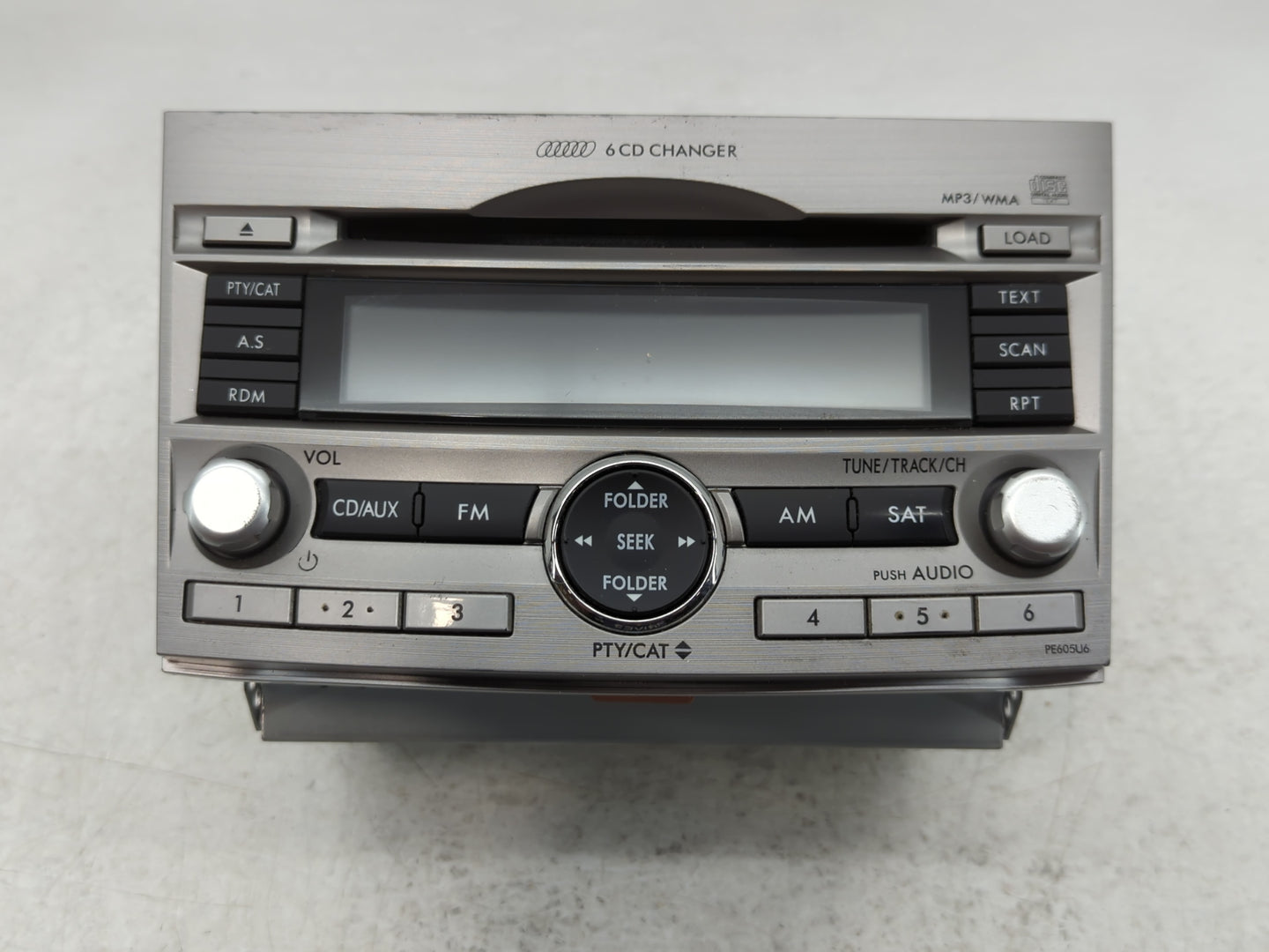 2010-2012 Subaru Legacy Radio AM FM Cd Player Receiver Replacement P/N:86201 AJ60A Fits Fits 2010 2011 2012 OEM Used Auto Pa