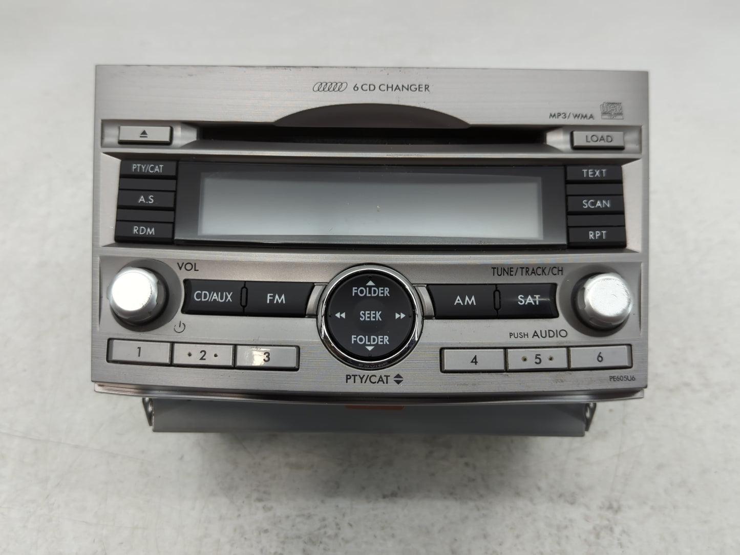 2010-2012 Subaru Legacy Radio AM FM Cd Player Receiver Replacement P/N:86201 AJ60A Fits Fits 2010 2011 2012 OEM Used Auto Pa