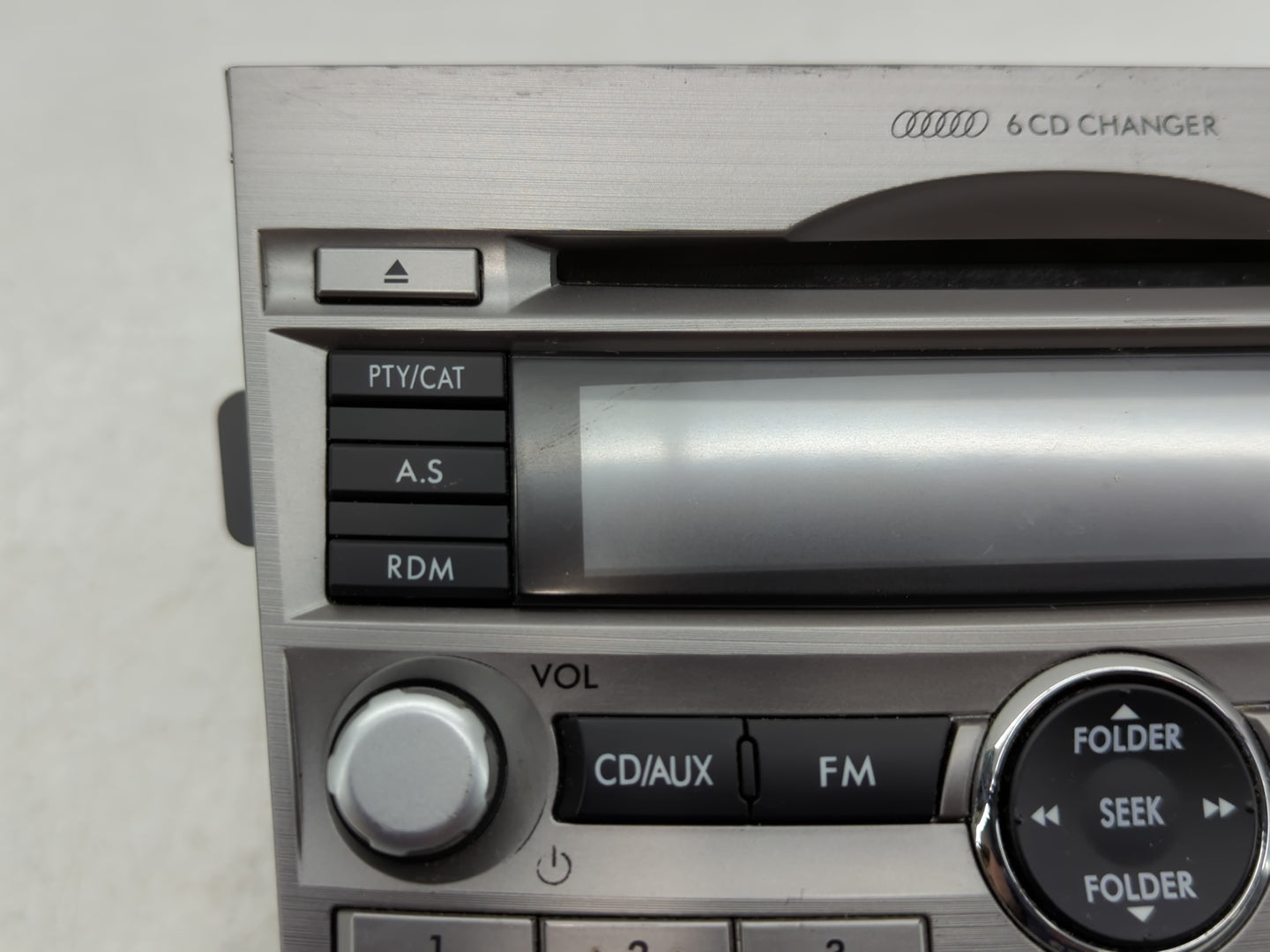 2010-2012 Subaru Legacy Radio AM FM Cd Player Receiver Replacement P/N:86201 AJ60A Fits Fits 2010 2011 2012 OEM Used Auto Pa