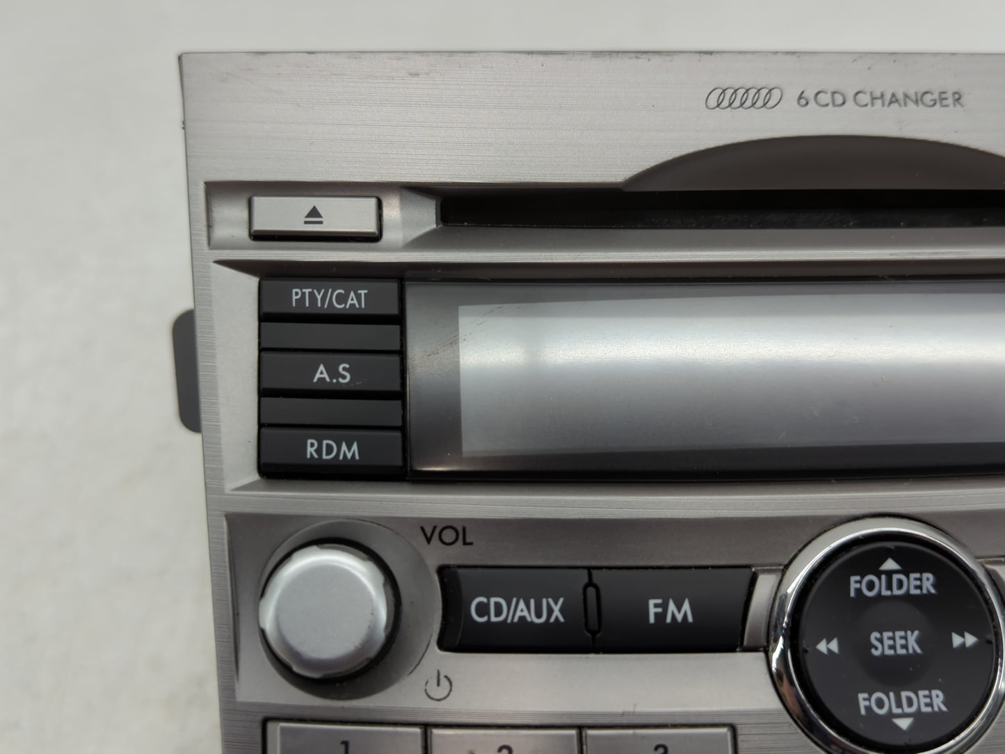 2010-2012 Subaru Legacy Radio AM FM Cd Player Receiver Replacement P/N:86201 AJ60A Fits Fits 2010 2011 2012 OEM Used Auto Pa