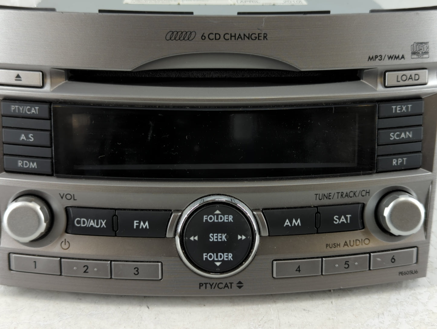 2010-2012 Subaru Legacy Am Fm Cd Player Radio Receiver - Oemusedautoparts1.com