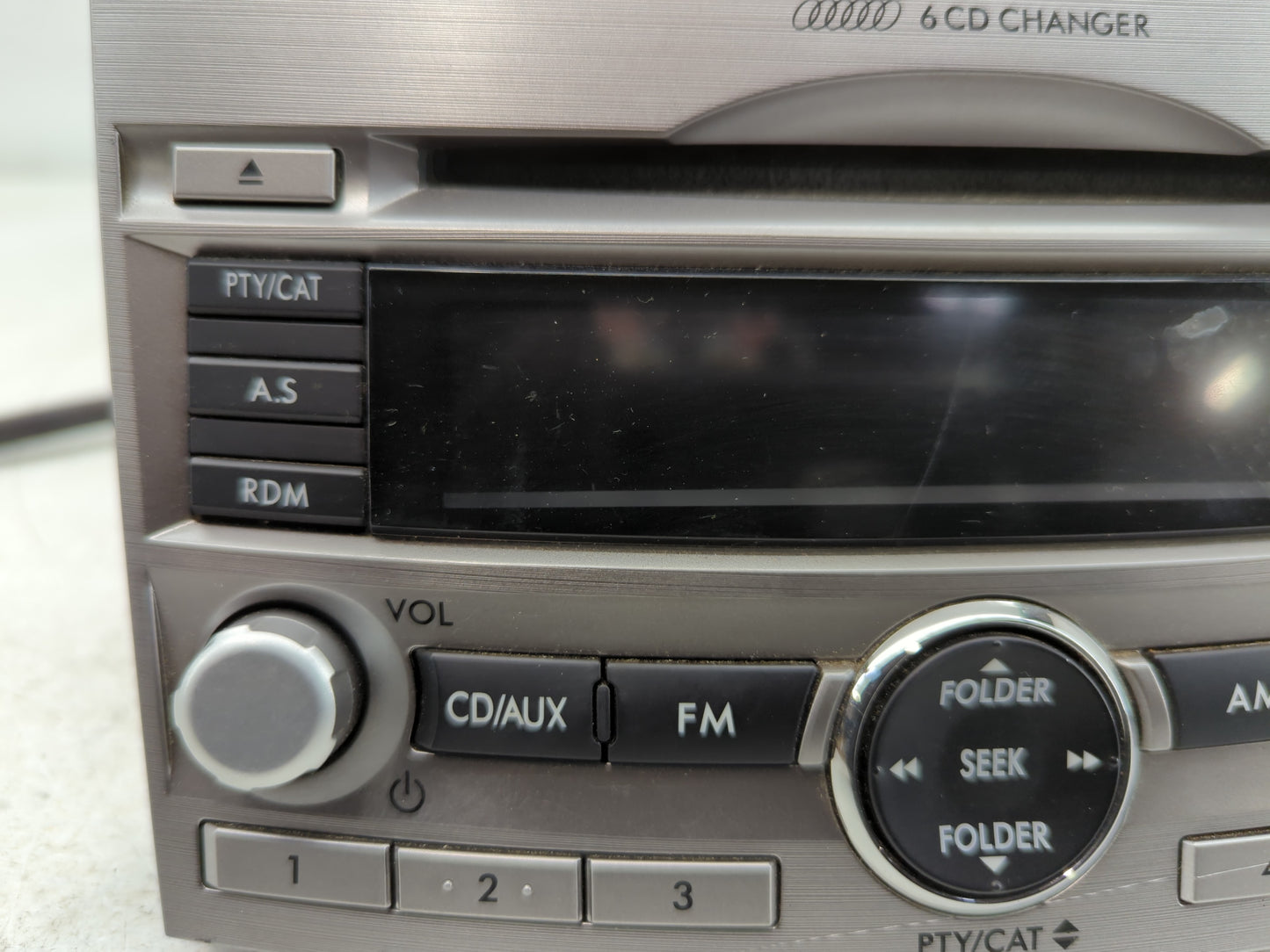 2010-2012 Subaru Legacy Radio AM FM Cd Player Receiver Replacement P/N:86201AJ60A Fits Fits 2010 2011 2012 OEM Used Auto Par