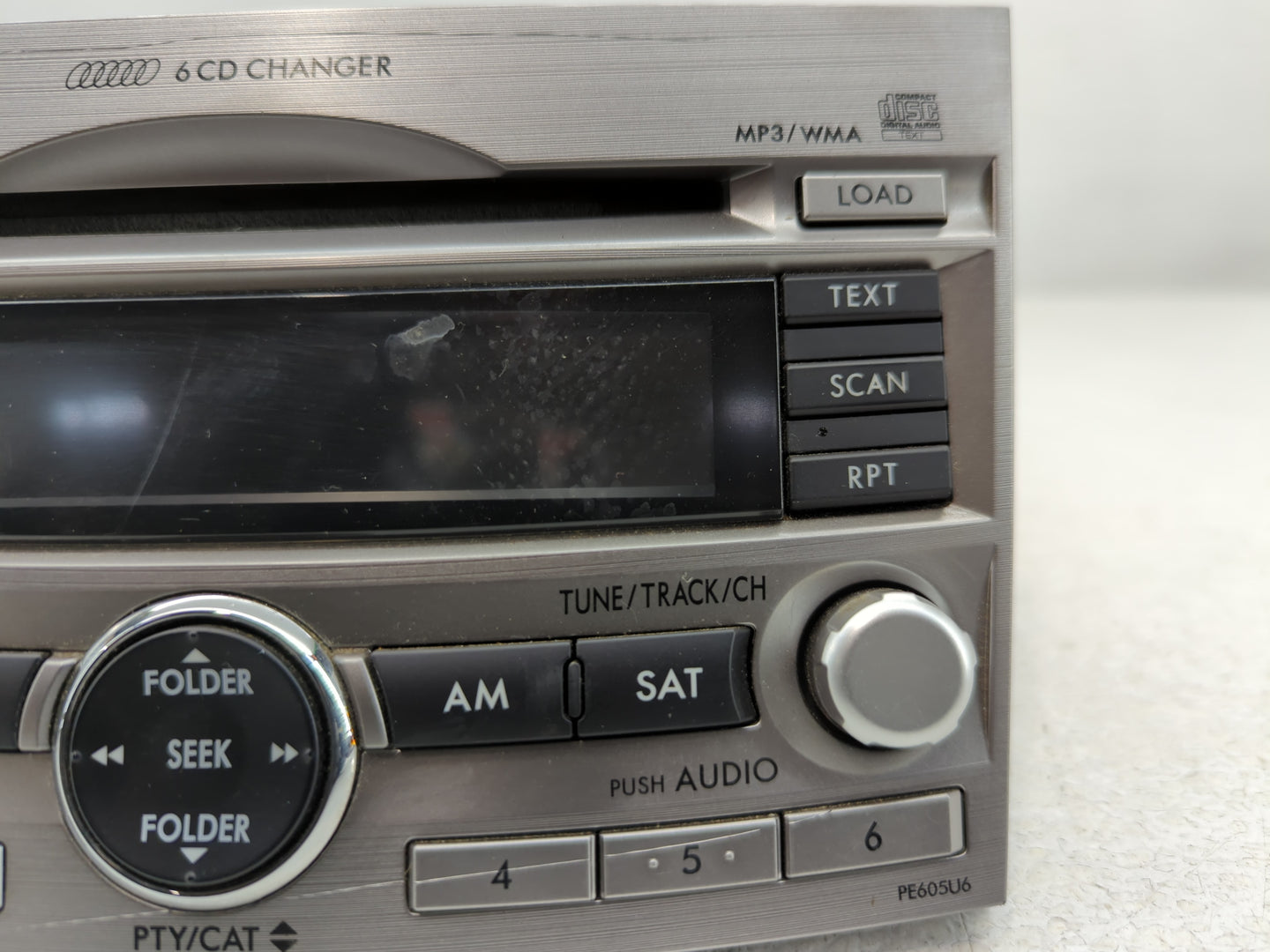 2010-2012 Subaru Legacy Radio AM FM Cd Player Receiver Replacement P/N:86201AJ60A Fits Fits 2010 2011 2012 OEM Used Auto Par