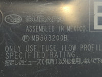 2010-2014 Subaru Legacy Fusebox Fuse Box Panel Relay Module P/N:MB503200B Fits Fits 2010 2011 2012 2013 2014 OEM Used Auto P