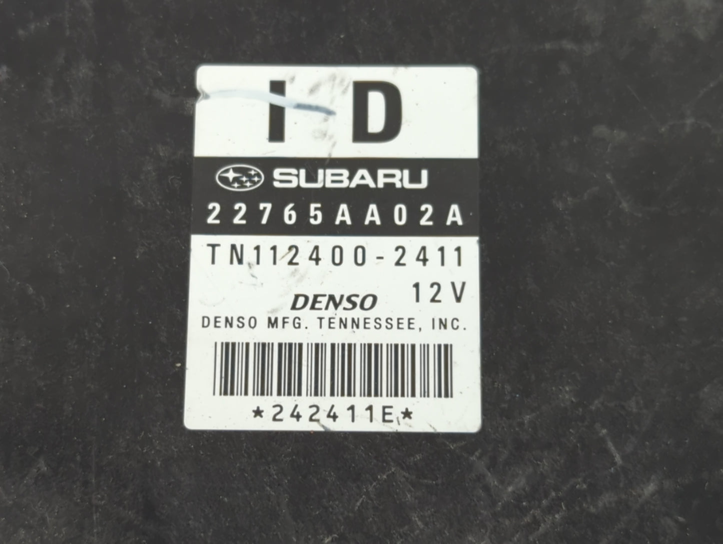 2010 Subaru Legacy PCM Engine Control Computer ECU ECM PCU OEM P/N:TN112400-2411 22765AA02A Fits OEM Used Auto Parts - Oemus