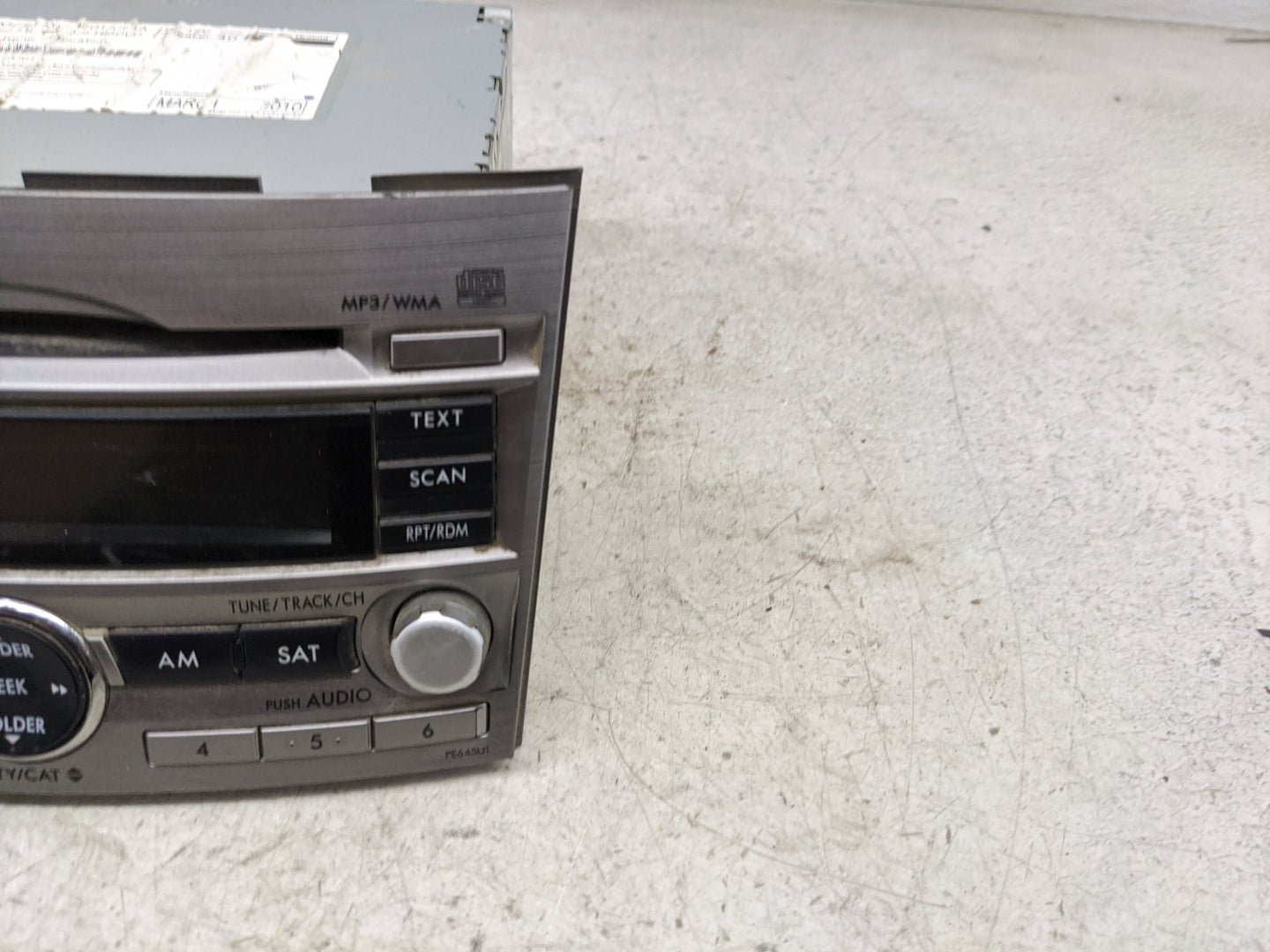 2010 Subaru Outback Radio AM FM Cd Player Receiver Replacement P/N:E201AJ4A 86201AJ4A, AJ-JF1860VD Fits OEM Used Auto Parts 