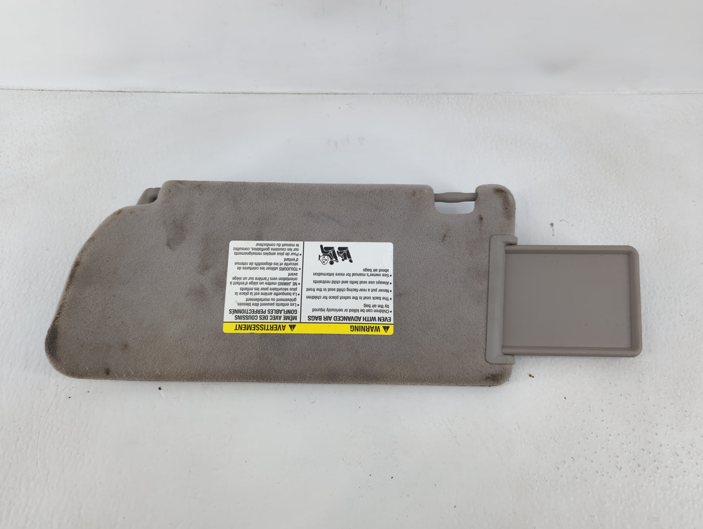 2009-2012 Suzuki Equator Sun Visor Shade Replacement Passenger Right Mirror Fits Fits 2009 2010 2011 2012 OEM Used Auto Part