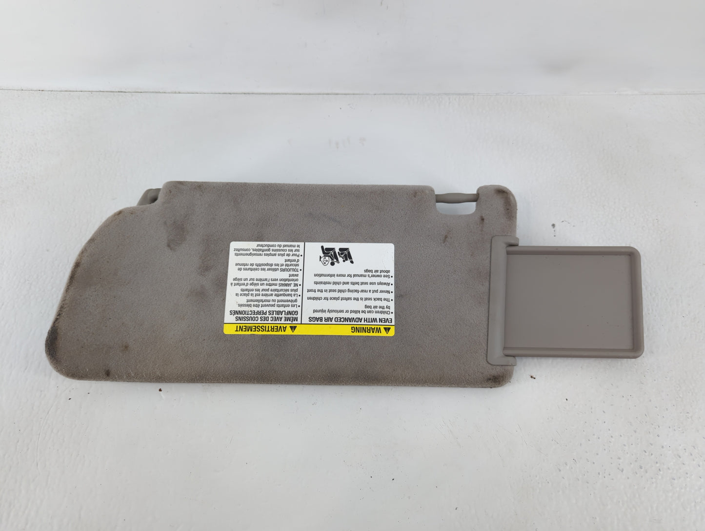 2009-2012 Suzuki Equator Sun Visor Shade Replacement Passenger Right Mirror Fits Fits 2009 2010 2011 2012 OEM Used Auto Part