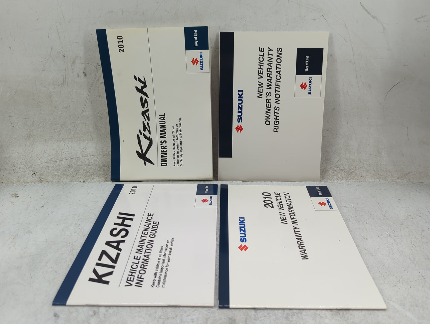 2010 Suzuki Kizashi Owners Manual Book Guide P/N:99011-57L20-03E OEM Used Auto Parts - Oemusedautoparts1.com