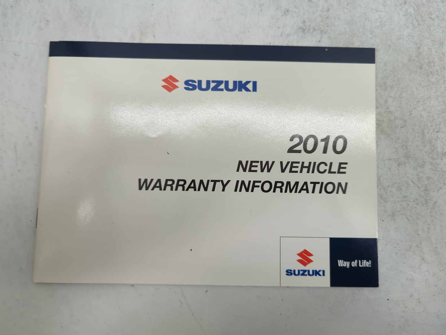 2010 Suzuki Kizashi Owners Manual Book Guide P/N:99011-57L20-03E OEM Used Auto Parts - Oemusedautoparts1.com