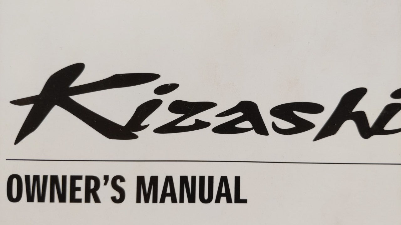 2010 Suzuki Kizashi Owners Manual Book Guide OEM Used Auto Parts - Oemusedautoparts1.com