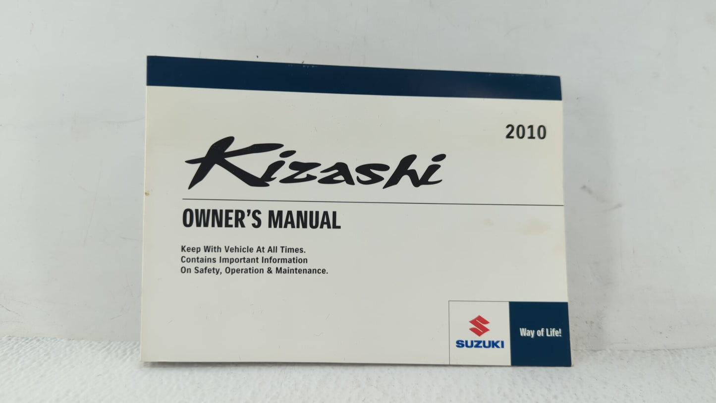 2010 Suzuki Kizashi Owners Manual Book Guide OEM Used Auto Parts - Oemusedautoparts1.com