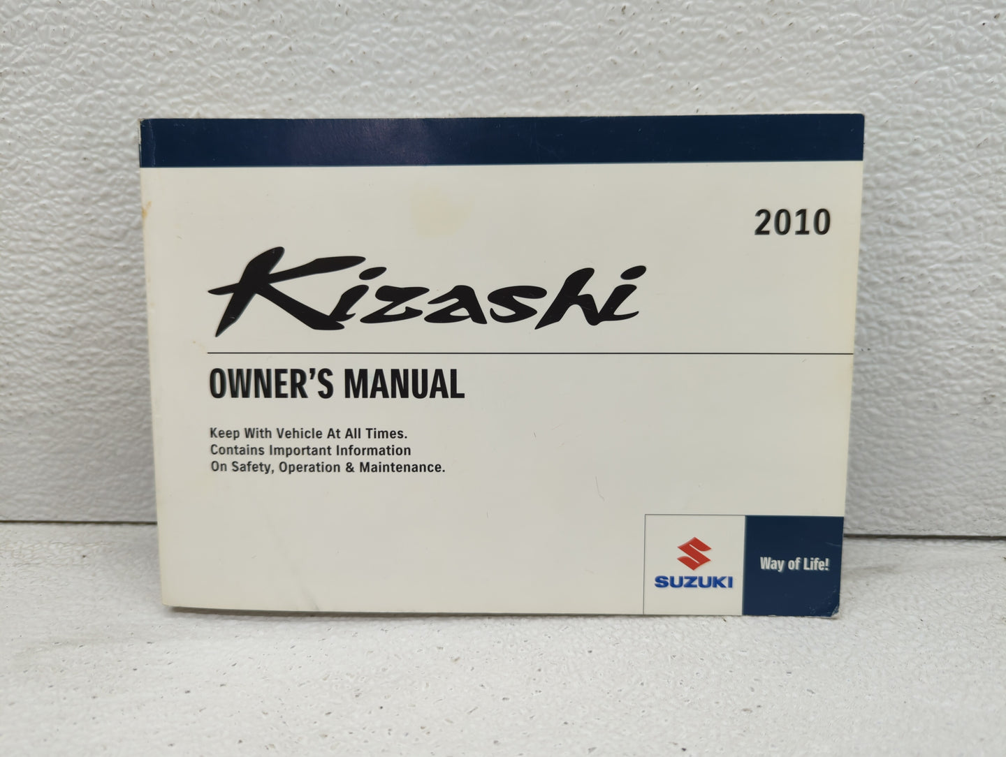 2010 Suzuki Kizashi Owners Manual Book Guide OEM Used Auto Parts - Oemusedautoparts1.com