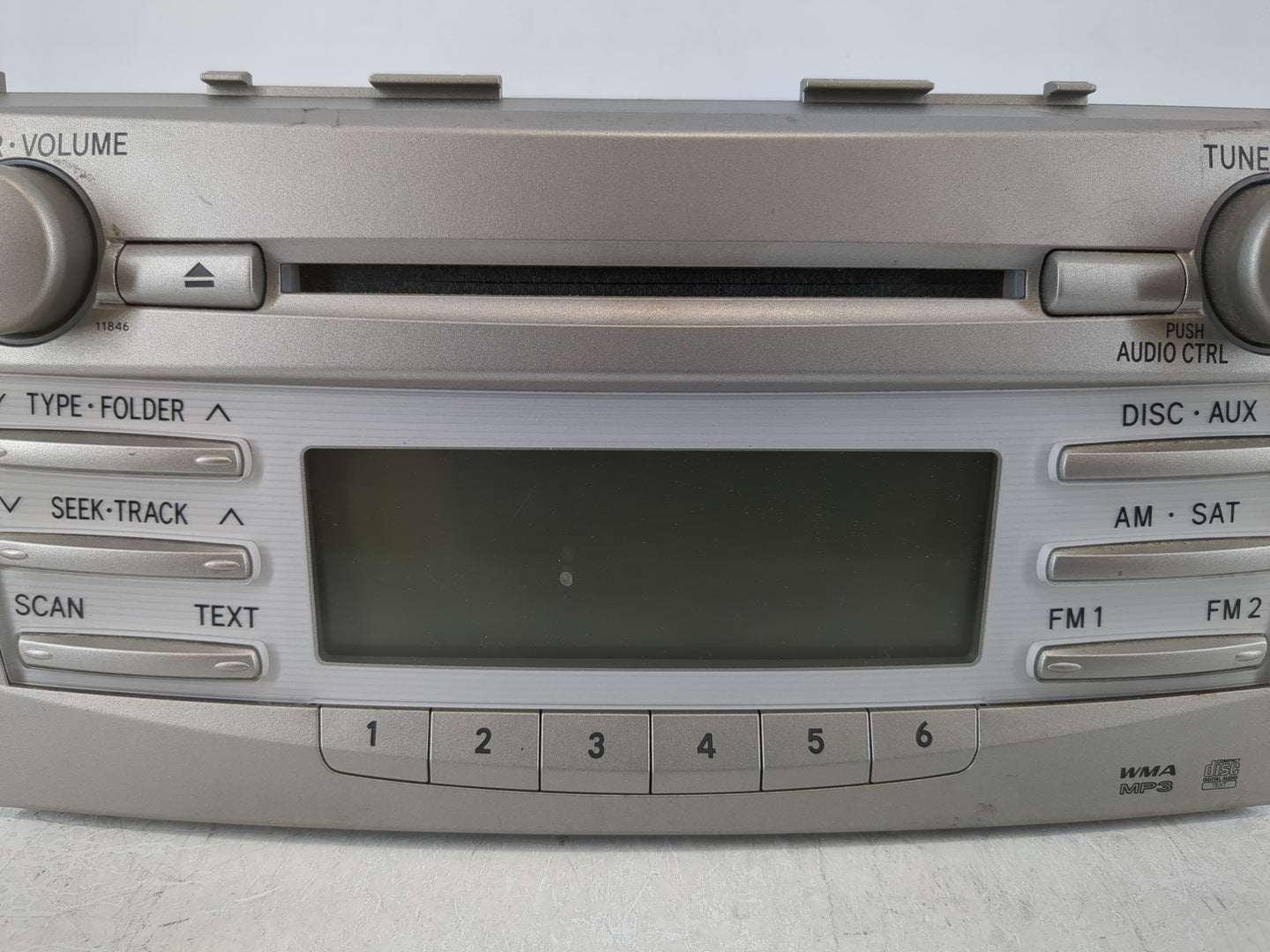 2010-2011 Toyota Camry Radio AM FM Cd Player Receiver Replacement P/N:86120-06480 Fits Fits 2010 2011 OEM Used Auto Parts - 