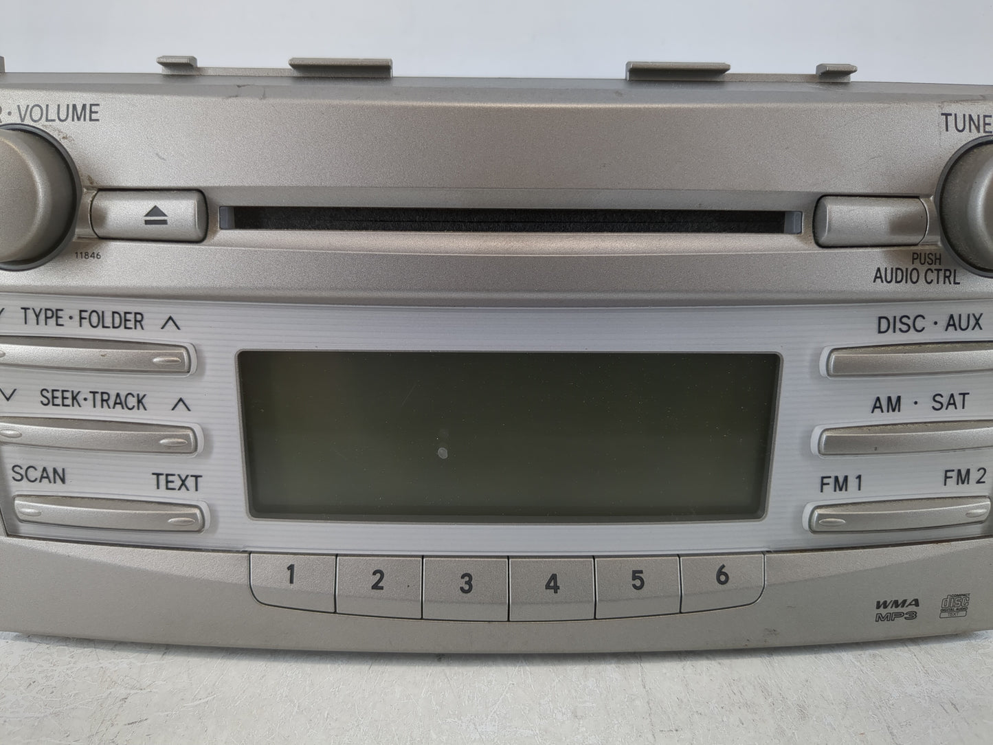 2010-2011 Toyota Camry Radio AM FM Cd Player Receiver Replacement P/N:86120-06480 Fits Fits 2010 2011 OEM Used Auto Parts - 