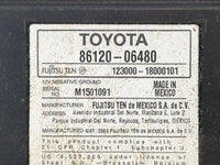 2010-2011 Toyota Camry Radio AM FM Cd Player Receiver Replacement P/N:86120-06480 Fits Fits 2010 2011 OEM Used Auto Parts - 