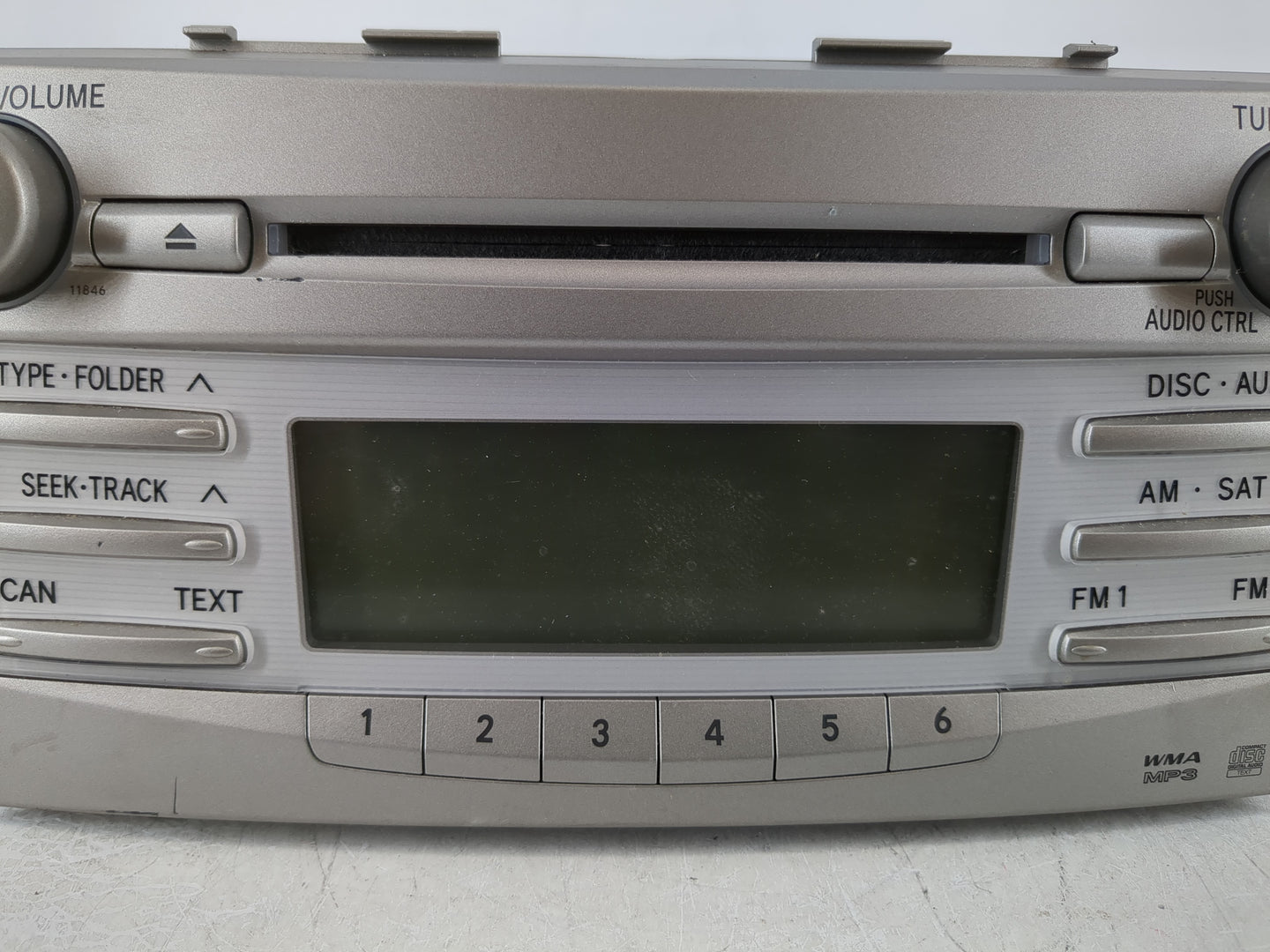 2010-2011 Toyota Camry Radio AM FM Cd Player Receiver Replacement P/N:86120-06480 Fits Fits 2010 2011 OEM Used Auto Parts - 