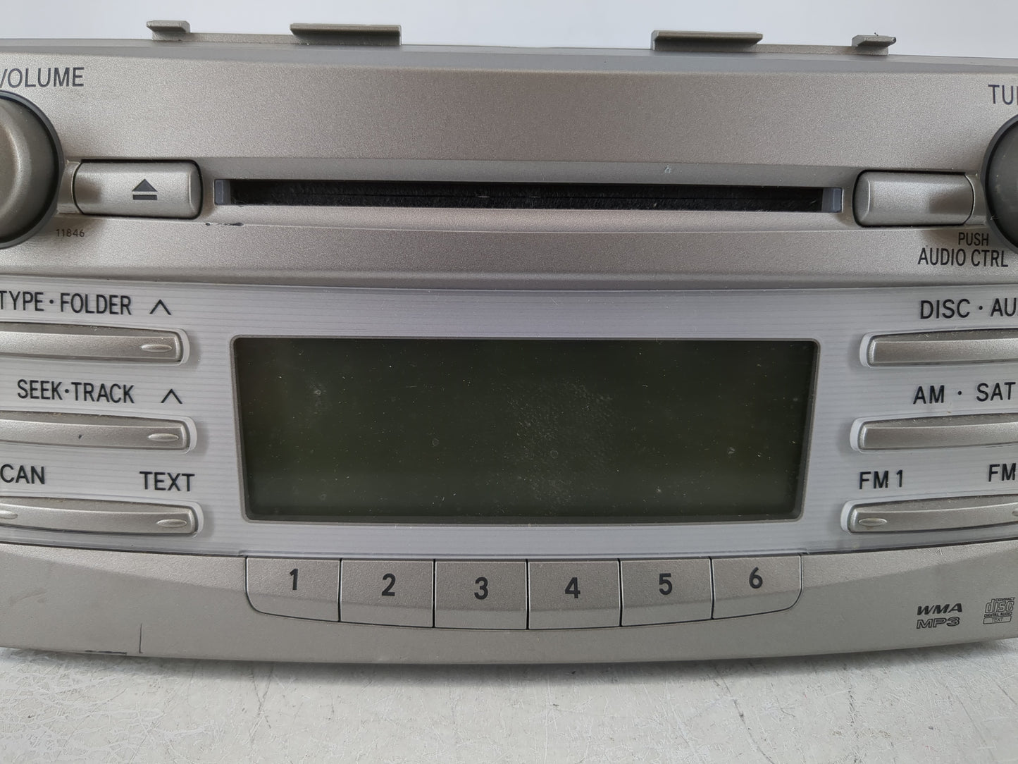 2010-2011 Toyota Camry Radio AM FM Cd Player Receiver Replacement P/N:86120-06480 Fits Fits 2010 2011 OEM Used Auto Parts - 