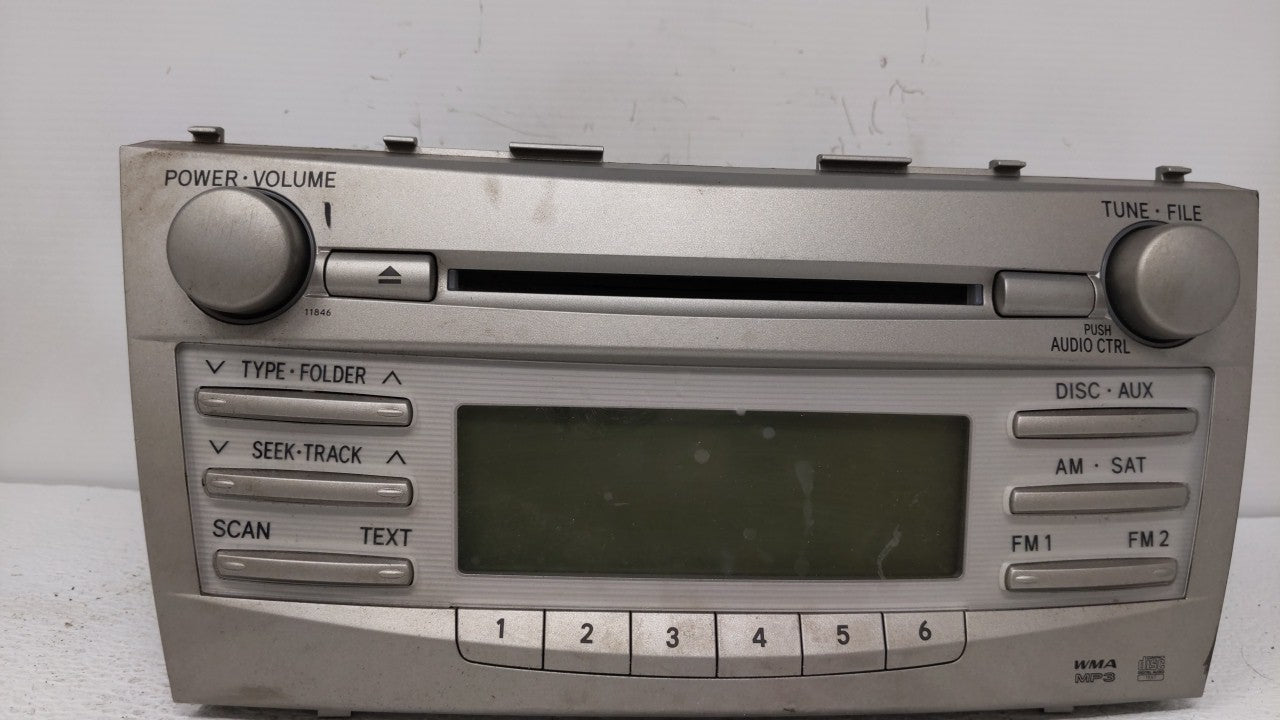 2010-2011 Toyota Camry Radio AM FM Cd Player Receiver Replacement P/N:86120-06480 Fits Fits 2010 2011 OEM Used Auto Parts - 