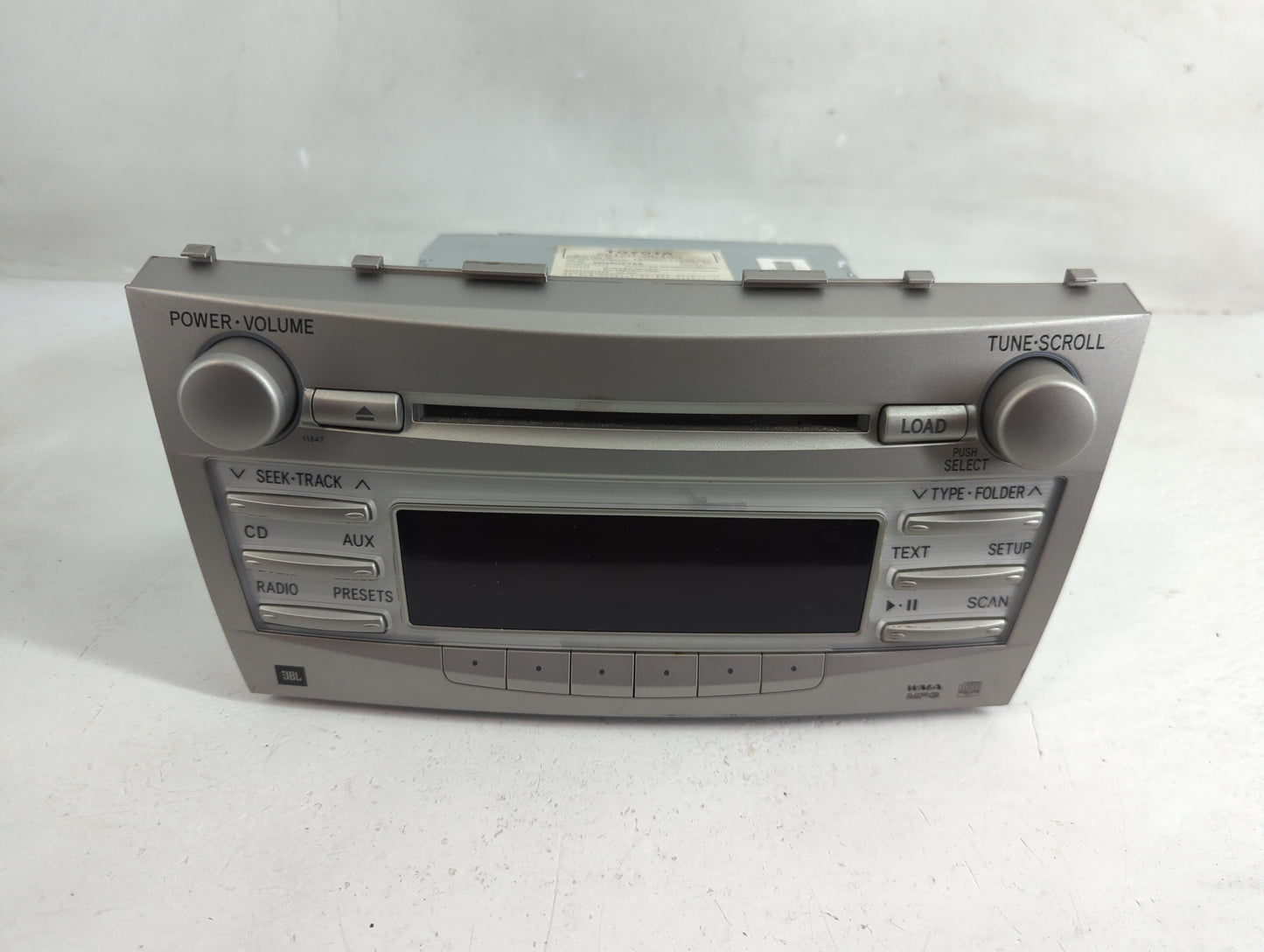 2010-2011 Toyota Camry Radio AM FM Cd Player Receiver Replacement P/N:86120-06490 86120-06480 Fits Fits 2010 2011 OEM Used A