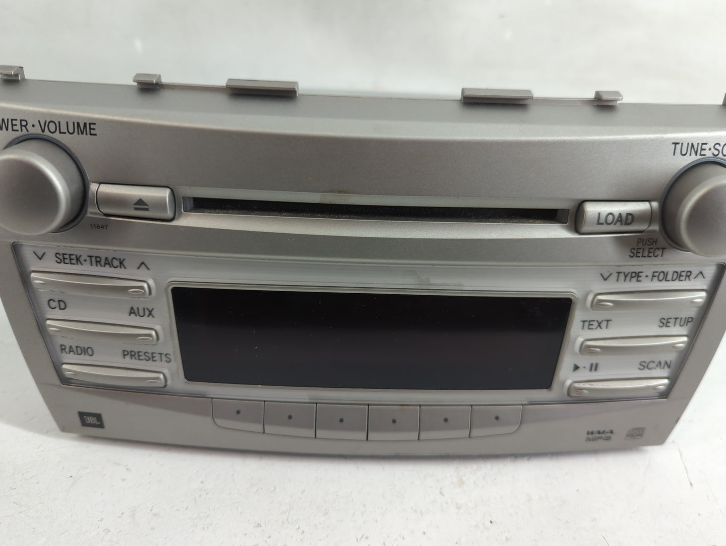 2010-2011 Toyota Camry Radio AM FM Cd Player Receiver Replacement P/N:86120-06490 86120-06480 Fits Fits 2010 2011 OEM Used A