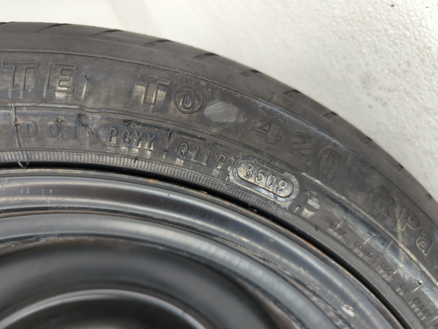 2007-2017 Toyota Camry Spare Donut Tire Wheel Rim Oem - Oemusedautoparts1.com