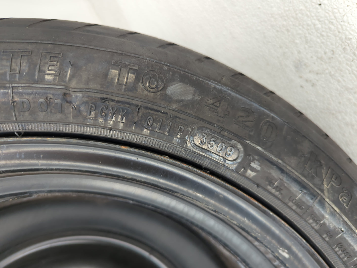 2007-2017 Toyota Camry Spare Donut Tire Wheel Rim Oem - Oemusedautoparts1.com