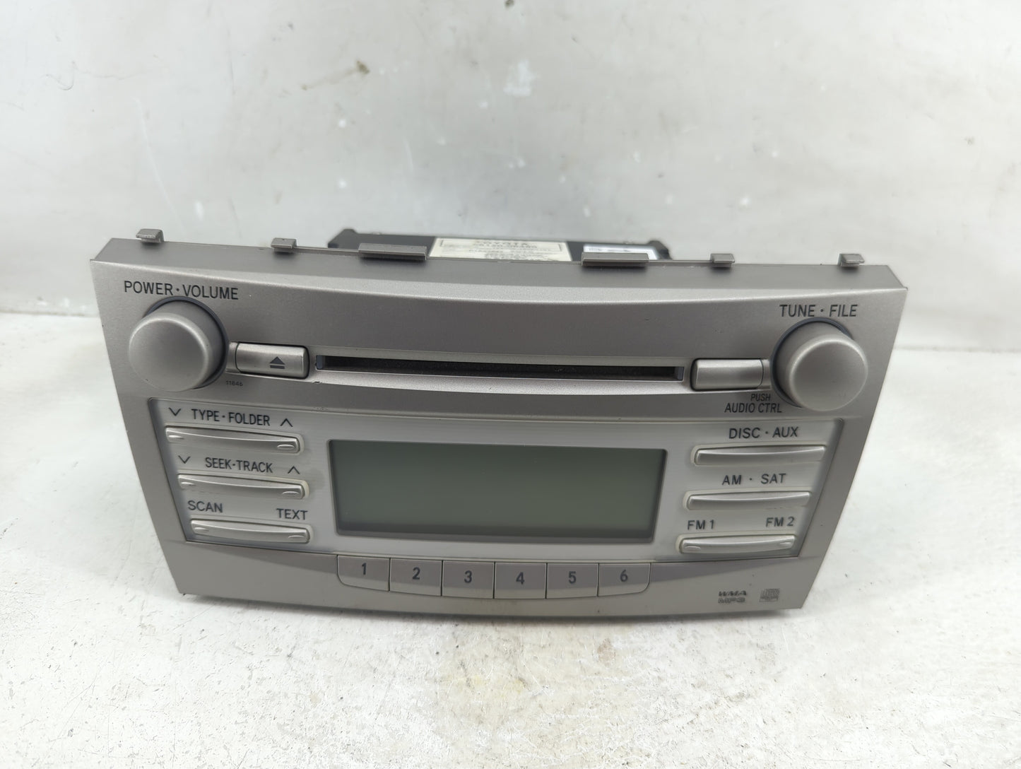 2007-2011 Toyota Camry Radio AM FM Cd Player Receiver Replacement P/N:123000-18000101 86120-06480 Fits OEM Used Auto Parts -