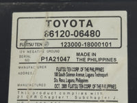 2007-2011 Toyota Camry Radio AM FM Cd Player Receiver Replacement P/N:123000-18000101 86120-06480 Fits OEM Used Auto Parts -