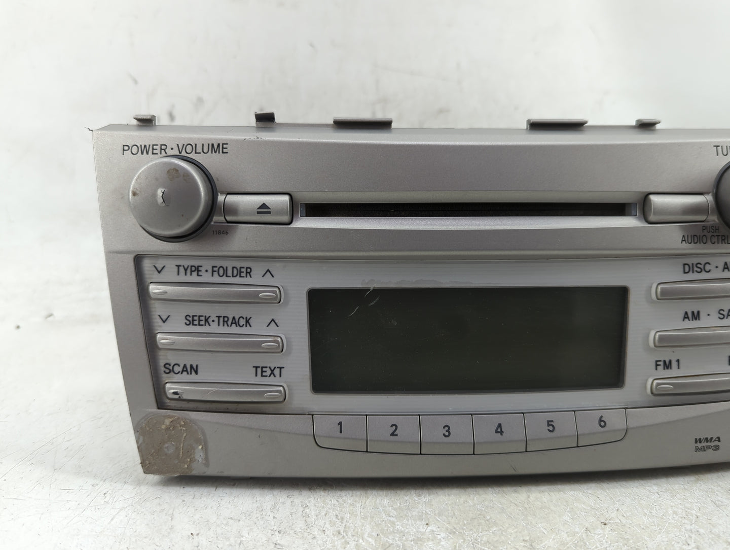 2010-2011 Toyota Camry Radio AM FM Cd Player Receiver Replacement P/N:86120-06480 Fits Fits 2010 2011 OEM Used Auto Parts - 
