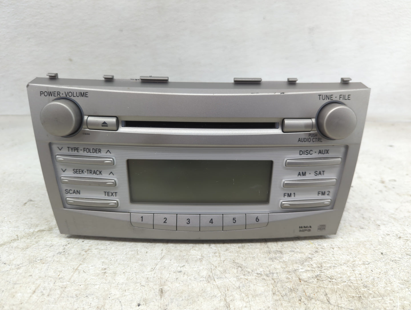 2010-2011 Toyota Camry Radio AM FM Cd Player Receiver Replacement P/N:86120-06480 123000-18000101 Fits Fits 2010 2011 OEM Us